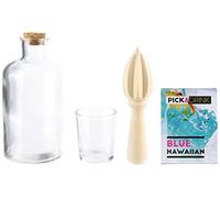 Pick and Drink Kdo8586 Coffret Rhumerie Bois + Verre Transparent 8 X 8 X 16,70 cm