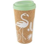 Pick and Drink - Mug de transport en liège Exotic - 450 ml - Vert d'eau - Exotic