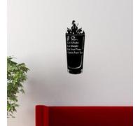 Pick and Stick Sticker Mural déco en Allemand B 52 - 70 x 35 cm, Noir Noir G