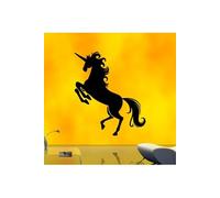 Pick and Stick Sticker Mural Licorne - 100 x 45 cm, Noir