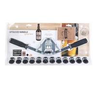 Encapsuleur - COOK CONCEPT - Noir et Rouge - 12 Étiquettes et Capsules