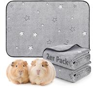 PICK FOR LIFE Coussinets PIPI anti-fuite et absorbants rapides pour cochons d'Inde et lapins - Tapis en polaire lavable pour cage, sol, canapé