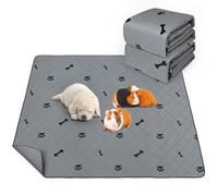 PICK FOR LIFE Lot de 2 coussinets PIPI absorbants pour cochons d'Inde, 90 x 120 cm, lavables, pour lapins, tapis PIPI réutilisables, pour hamsters, lapins, chiens
