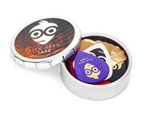 Pick Geek Jazz Médiators | 18 Pics de guitare pour vos Guitares Électriques, Acoustiques ou Basses | Extra Lourd, Moyen & Mince | Présentés Dans une Boîte de Poche de Luxe
