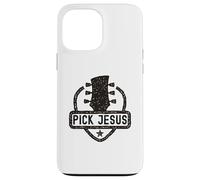 Pick Jesus Guitare Pasteur Chrétien Pasteur Coque pour iPhone 13 Pro Max