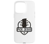 Pick Jesus Guitare Pasteur Chrétien Pasteur Coque pour iPhone 15 Pro Max