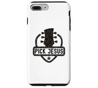 Pick Jesus Guitare Pasteur Chrétien Pasteur Coque pour iPhone 7 Plus/8 Plus