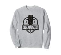 Pick Jesus Guitare Pasteur Chrétien Pasteur Sweatshirt