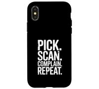 Pick Scan Plainte Repeat Warehouse Worker Life Coque pour iPhone X/XS