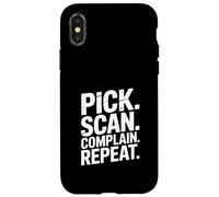 Pick Scan Plainte Repeat Warehouse Worker Life Coque pour iPhone X/XS