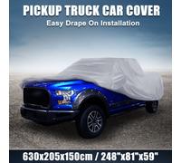 Pick-up Camion Voiture Couverture Étanche 190TPolyuréthaneCouvercle Gris