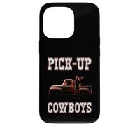 Pick-UP Cowboys Camion d'époque Farmer Ranch Modern Cowboy Coque pour iPhone 13 Pro