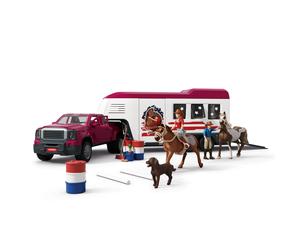 Pick-up et sa grande remorque équestre