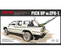 Meng "modèle 1 : 35 Toyota Hilux Pick Up Truck w/zpu1 Antichar Pistolet" Kit (Multicolore)