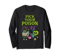 Pick Your Poison, Funny Halloween Men Women Manche Longue