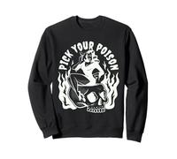Pick Your Poison Pin Up Devil Woman Tatouage Traditionnel Flash Sweatshirt