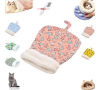 Pickelect Cozy Pet Nest for Cats and Dogs, 2025 New Picture Cozy Pet Nest, Portable All-Season, 360° Warm Tunnel Cat Sleeping Bag (C, M)