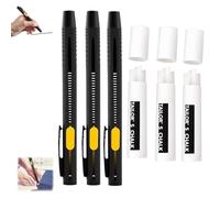 Pickelect Heat Erasable Fabric Marker for Sewing,Washable Heat Erasable Pens for Fabric,Heat-erasable fabric marker,Washable refill DIY chalk for quilting,embroidery,cotton,and knit fabrics (3)