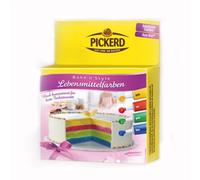 Pickerd Bake n Style Colorants alimentaires jaune rouge vert bleu 32g