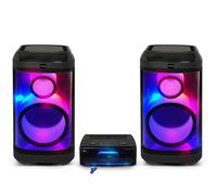 Pickering PKG2760 Système Sonorisation 2 enceintes 12"" 1520W LED Bluetooth 5.0 USB Optique Radio FM + clé USB 32Go