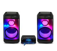 Pickering PKG2760 Système Sonorisation 2 Enceintes 12" 1520W LED Bluetooth 5.0 USB Optique Radio FM + clé USB 32Go