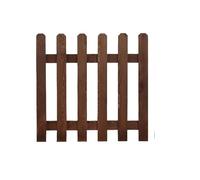 Picket Fence Cutout Unfinished Wood Home and Garden Decor Country Decor Farm House Freestanding Fencing Borders cloture jardin(Brown,50 * 50cm)