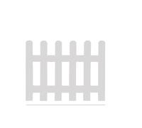 Picket Fence Cutout Unfinished Wood Home and Garden Decor Country Decor Farm House Freestanding Fencing Borders cloture jardin(Wit,50 * 50cm)