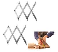 Picket Master Pro Lot de 2 repères de centre à 3 points pour des mesures précises, outil de marquage précis du point central, séparateur d'espacement égal, outil de mise en page pour le travail du