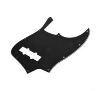 Pickguard à 4 cordes pour basse jazz - 10 trous - 3 plis - Housse de protection en PVC noir - Convient à la plupart des guitares JB Bass standard - Ne convient pas aux modèles SQ sans réglage de la