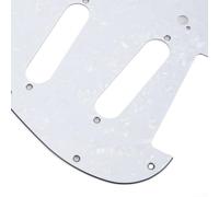 Pickguard de guitare à 11 trous, fabriqué en PVC et celluloïd, idéal pour les améliorations de guitare électrique (blanc perle)