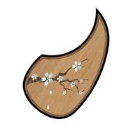 Pickguard de guitare acoustique - Autocollant anti-rayures de 17,5 cm pour l'entretien, bouclier d'instrument à cordes avec dos autocollant, pickguard de guitare acoustique pour éviter l'usure