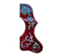 Pickguard de guitare acoustique avec incrustation de fleurs auto-adhésives anti-rayures pour guitare folk acoustique Gibson J200 SJ200 (B)