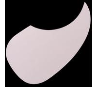 Pickguard de guitare acoustique en PVC pour guitares folk style écaille de tortue pour guitares de 101,6 à 104,1 cm (blanc)