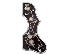 Pickguard de guitare acoustique pour Gibson J-200 SJ-200 - Plaque anti-rayures de 2 mm d'épaisseur - Autocollant - Ajustement universel pour guitare acoustique de 104 à 106 cm (style D)