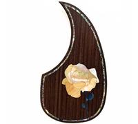 Pickguard de guitare acoustique pour Martin D45 Premium en palissandre ou acajou avec incrustation en coquille d'ormeau véritable, plusieurs motifs floraux, s'adapte à la plupart des guitares