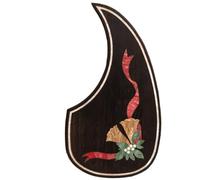 Pickguard de guitare acoustique pour Martin D45 Premium en palissandre ou acajou avec incrustation en coquille d'ormeau véritable, plusieurs motifs floraux, s'adapte à la plupart des guitares