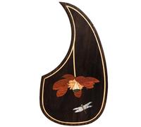 Pickguard de guitare acoustique pour Martin D45 Premium en palissandre ou acajou avec incrustation en coquille d'ormeau véritable, plusieurs motifs floraux, s'adapte à la plupart des guitares