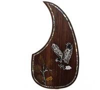 Pickguard de guitare acoustique pour Martin D45 Premium en palissandre ou acajou avec incrustation en coquille d'ormeau véritable, plusieurs motifs floraux, s'adapte à la plupart des guitares