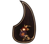 Pickguard de guitare acoustique pour Martin D45 Premium en palissandre ou acajou avec incrustation en coquille d'ormeau véritable, plusieurs motifs floraux, s'adapte à la plupart des guitares