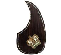 Pickguard de guitare acoustique pour Martin D45 Premium en palissandre ou acajou avec incrustation en coquille d'ormeau véritable, plusieurs motifs floraux, s'adapte à la plupart des guitares