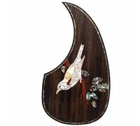 Pickguard de guitare acoustique pour Martin D45 Premium en palissandre ou acajou avec incrustation en coquille d'ormeau véritable, plusieurs motifs floraux, s'adapte à la plupart des guitares