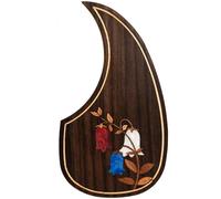 Pickguard de guitare acoustique pour Martin D45 Premium en palissandre ou acajou avec incrustation en coquille d'ormeau véritable, plusieurs motifs floraux, s'adapte à la plupart des guitares