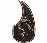 Pickguard de guitare acoustique pour Martin D45 Premium en palissandre ou acajou avec incrustation en coquille d'ormeau véritable, plusieurs motifs floraux, s'adapte à la plupart des guitares
