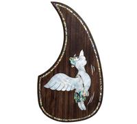 Pickguard de guitare acoustique pour Martin D45 Premium en palissandre ou acajou avec incrustation en coquille d'ormeau véritable, plusieurs motifs floraux, s'adapte à la plupart des guitares