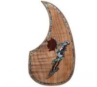 Pickguard de guitare acoustique pour Martin D45 Premium en palissandre ou acajou avec incrustation en coquille d'ormeau véritable, plusieurs motifs floraux, s'adapte à la plupart des guitares