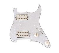 Pickguard de guitare électrique en PVC 3 plis avec micro HH chargé pré-câblé, pickguard pré-câblé, micro à bobine unique, Ssh Alnico Loaded