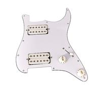 Pickguard de guitare électrique en PVC 3 plis avec micro HH chargé pré-câblé, pickguard pré-câblé, micro à bobine unique Ssh Alnico Loaded