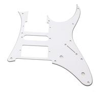 Pickguard de rechange pour guitare électrique Ibanez RG250, 2 Humbucker et simple bobine, blanc/noir, 290 x 215,7 mm (blanc)