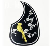 Pickguard En Forme De Goutte D'eau for Guitare Acoustique, 4 Pièces, Fleur Et Oiseau