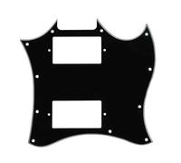 Pickguard intégral pour guitare électrique SG-310 et SG-Style - Plaque de protection en PVC noir, 85 g, compatible avec G-310